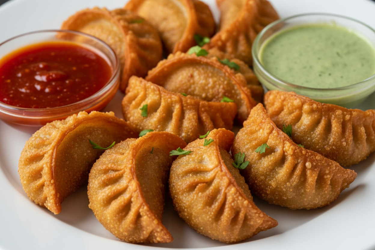 Chicken Cheese Momos (fry)
