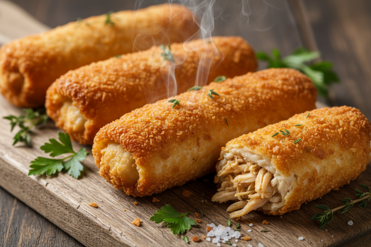 Chicken crispy Roll realistic